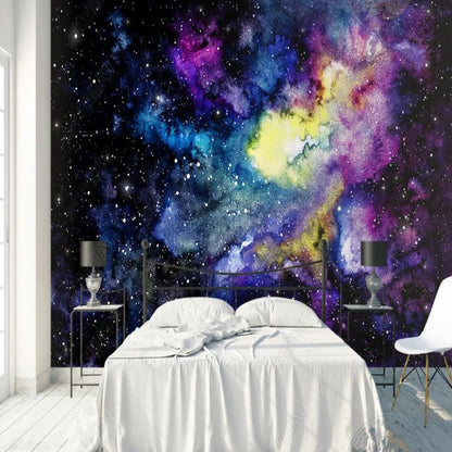 Original Contrasting Dynamic Gorgeous Universe Starry Sky Black Hole Background Wallpaper Wall Mural