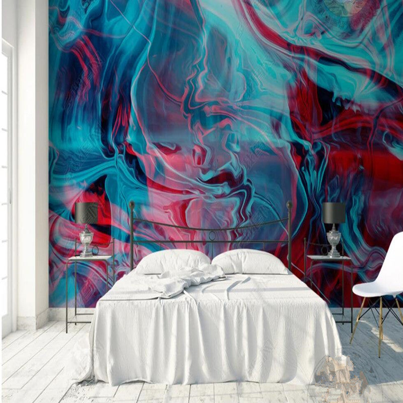Original Nordic Modern Minimalist Abstract Creative Personalized Oil Painting Wallpaper Wall Mural