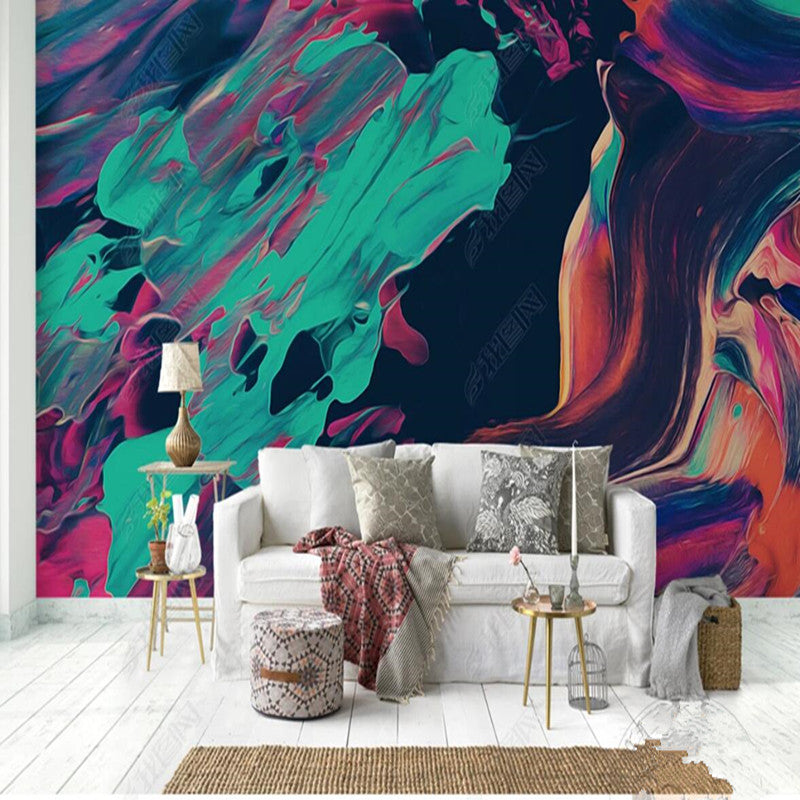 Modern Minimalist Abstract Creative Personalized Oil Painting Wallpaper Wall Mural