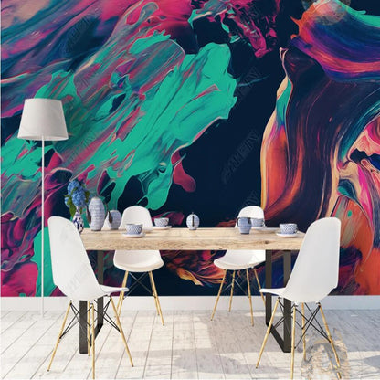 Modern Minimalist Abstract Creative Personalized Oil Painting Wallpaper Wall Mural