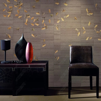 Chinoserie Retro Ginkgo Leaves Wall Covering Wallpaper Wall Mural