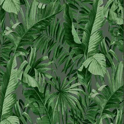 Modern Green Plants Forest Green Leaves Wallpaper Wall Mural Home Decor