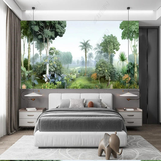 Original Western Paintings of Forests, Rainforests, and Jungles Landscape Wall Art Wallpaper Wall Mural