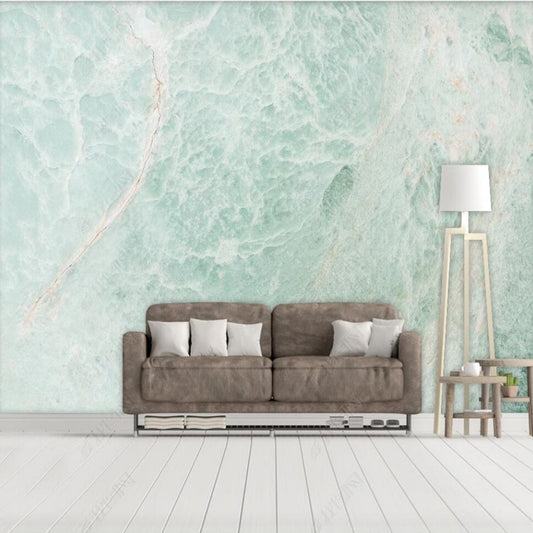 Modern Mint Green Marble Wallpaper Wall Mural Home Decor