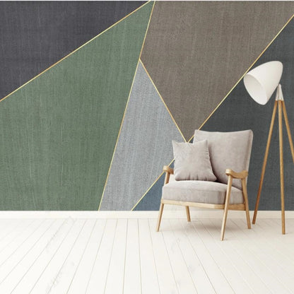 Modern Simple Geometry Wallpaper Wall Mural Home Decor