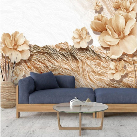 3D Flowers Floral Wallpaper Wall Mural Home Decor