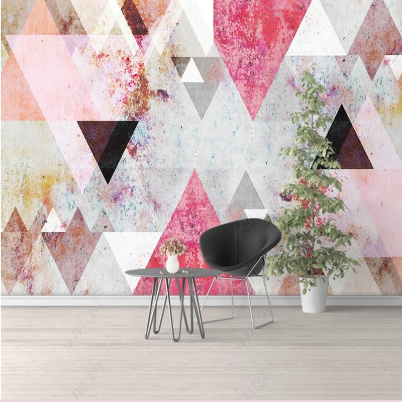 Modern minimalist Geometry Wallpaper, Geometric Wall Mural Wall Decor