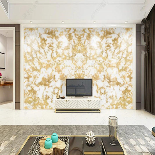 Luxury Golden Marble Wallpaper Wall Mural Home Decor