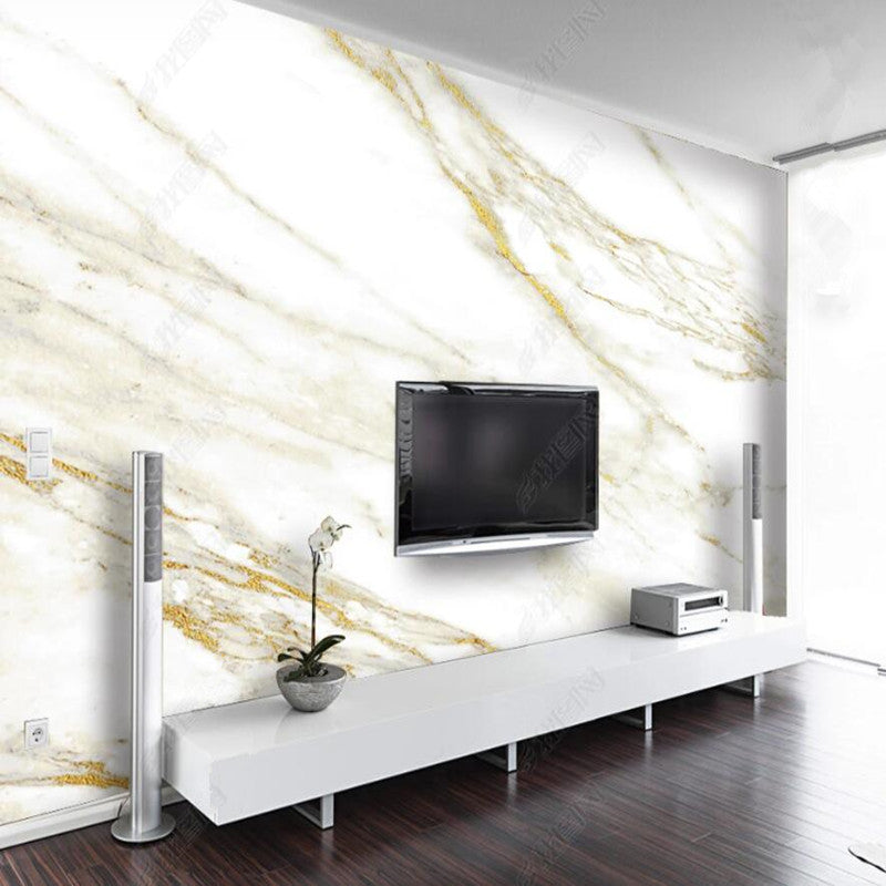 Modern Golden Lines Marble Wallpaper Wall Mural Home Decor