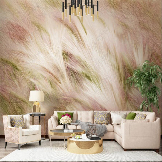 Original Abstract Lines Feathers Wallpaper Wall Mural Home Decor