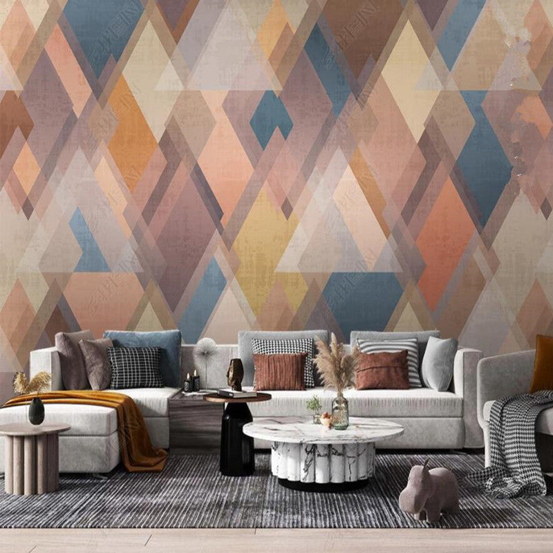 Modern Abstract Geometric Wallpaper Wall Mural Wall Covering Home Decor