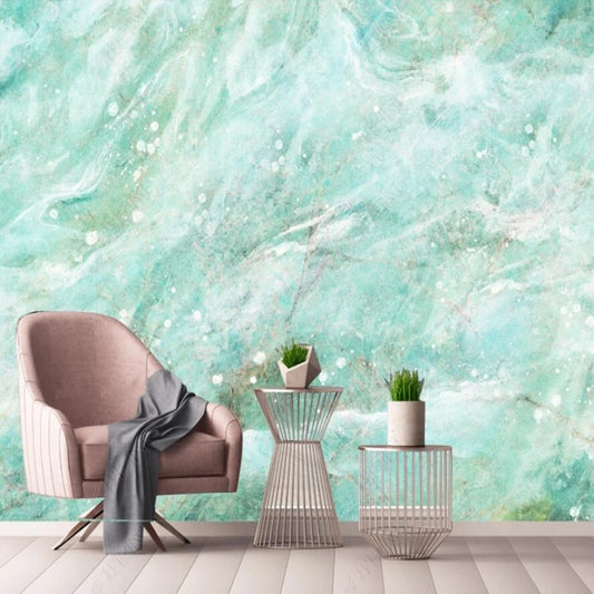 Simple Green Marble Wallpaper Wall Mural Home Decor