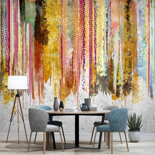 Modern Creative Colorful Painting Wallpaper Wall Mural Home Decor