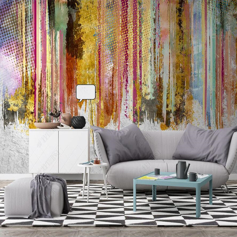 Modern Creative Colorful Painting Wallpaper Wall Mural Home Decor