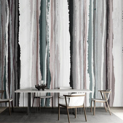 Modern Minimalist Abstract Vertical Lines Texture Wallpaper Wall Mural Wall Covering