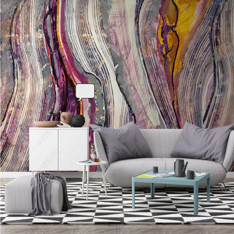 Original Modern Minimalist Abstract Lines Wallpaper Wall Mural Home Decor
