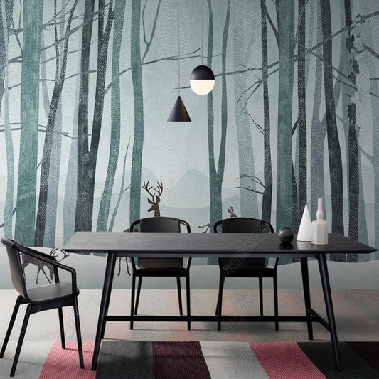 Abstract Trees Forest Wallpaper Wall Mural Wall Covering Home Decor