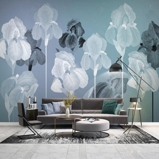 Nordic Plants and Flowers Wallpaper Wall Mural Home Decor
