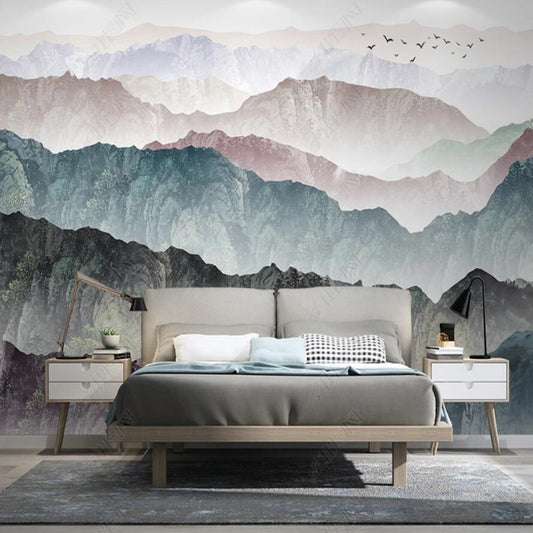 Ink Mountains Nature Landscape Wallpaper Wall Mural Wall Covering
