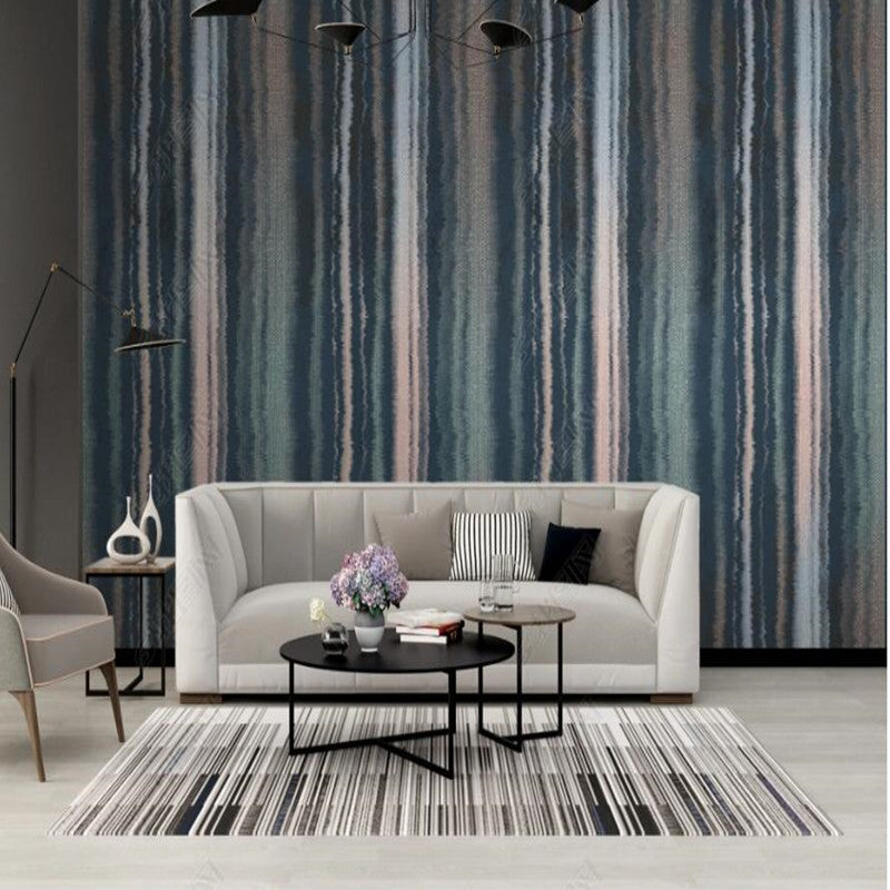Modern Minimalist Abstract Ink Stripes Geometric Wallpaper Wall Mural Wall Covering