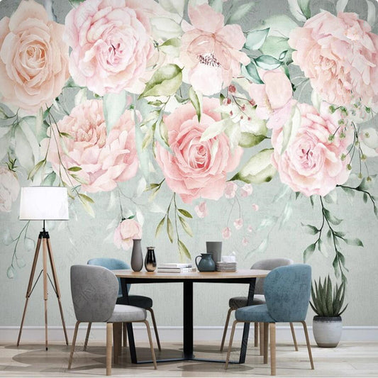 Original American Style Countryside Modern Flowers Floral Wallpaper Wall Mural Home Decor