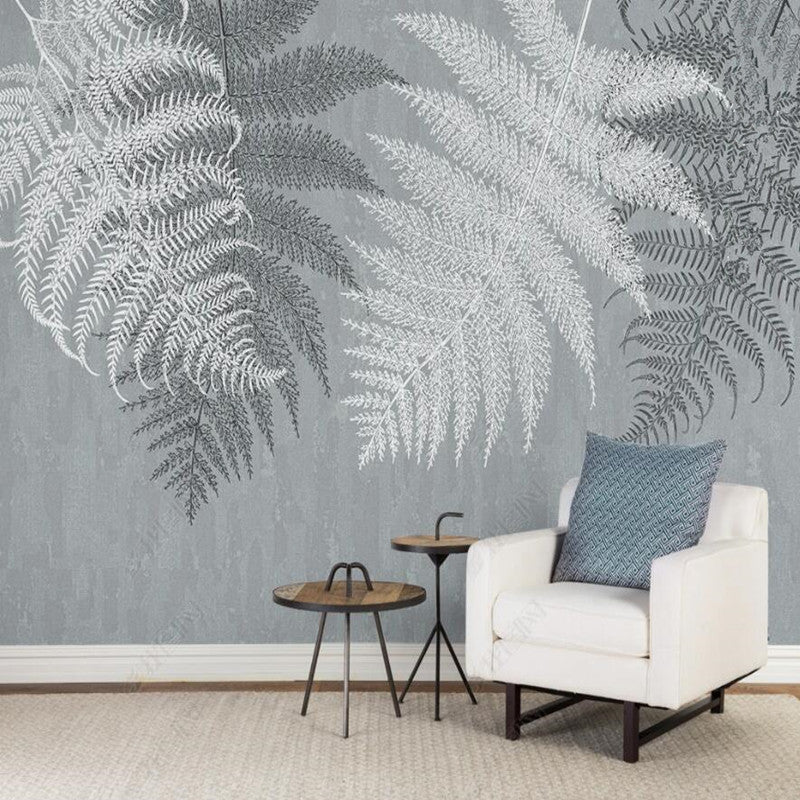 Original Nordic Modern Minimalist Tropical Plant Leaves Wallpaper Wall Mural Wall Covering