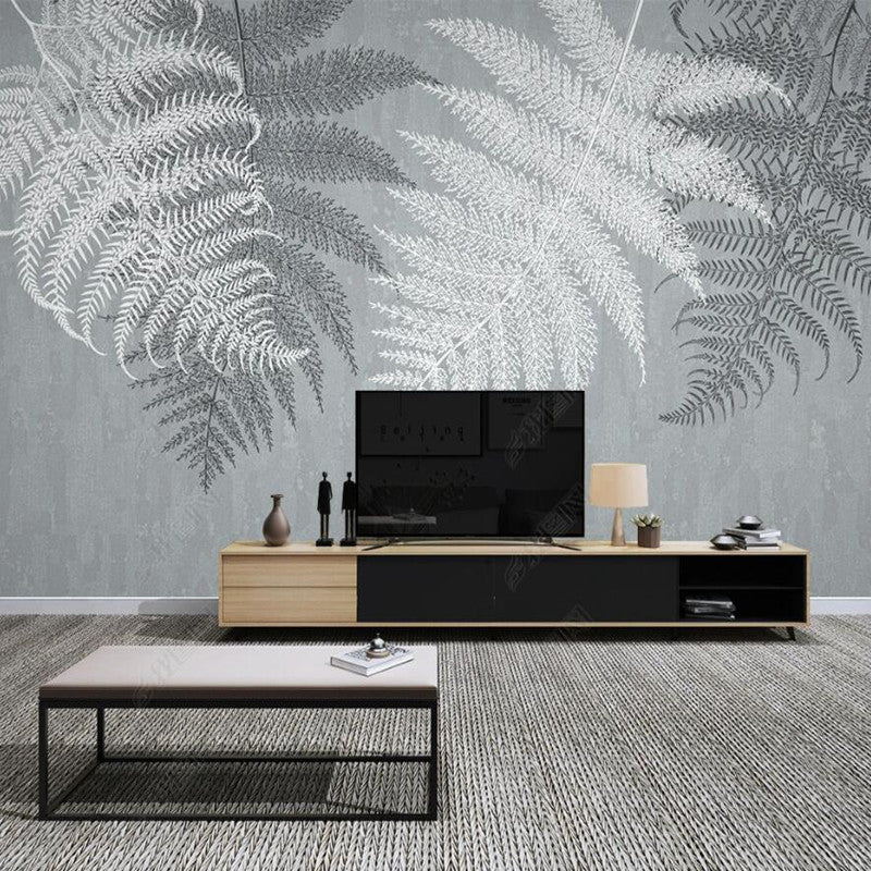 Original Nordic Modern Minimalist Tropical Plant Leaves Wallpaper Wall Mural Wall Covering