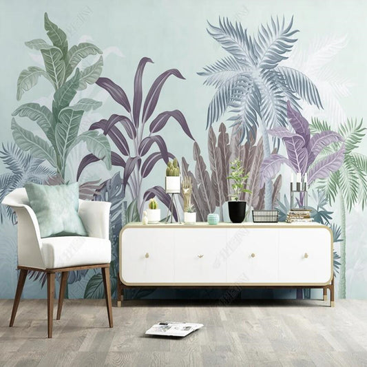 Original Nordic Tropical Plants Coconut Trees Wallpaper Wall Mural Home Decor