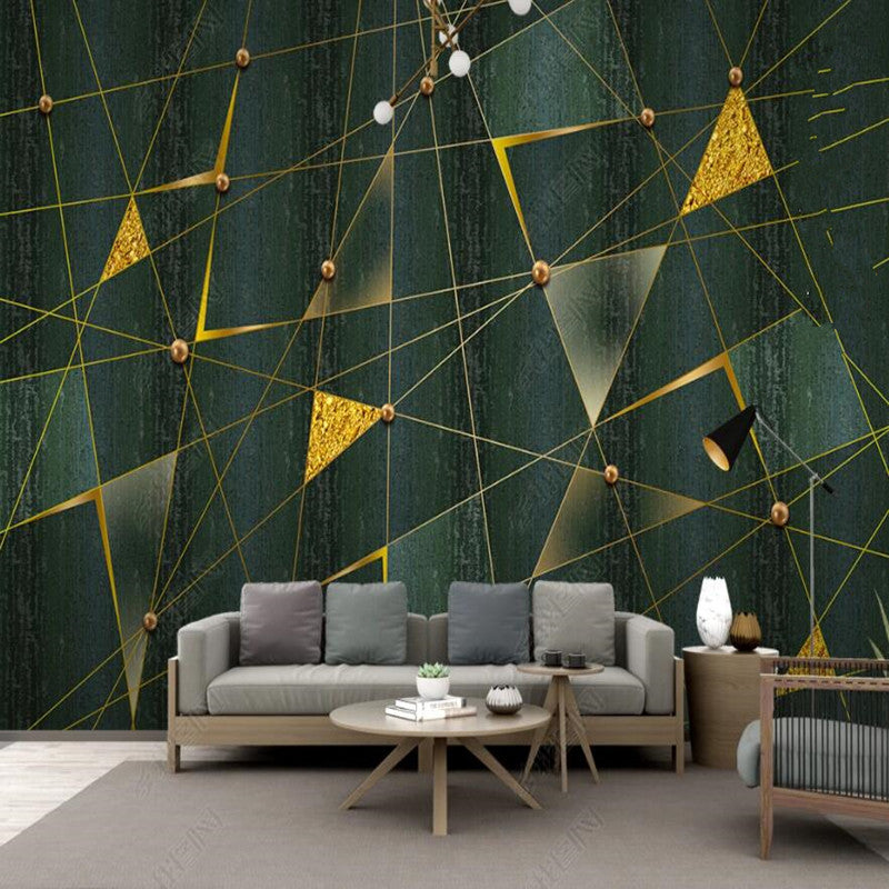 Original Modern Minimalist Geometric Lines Wallpaper Wall Mural Home Decor