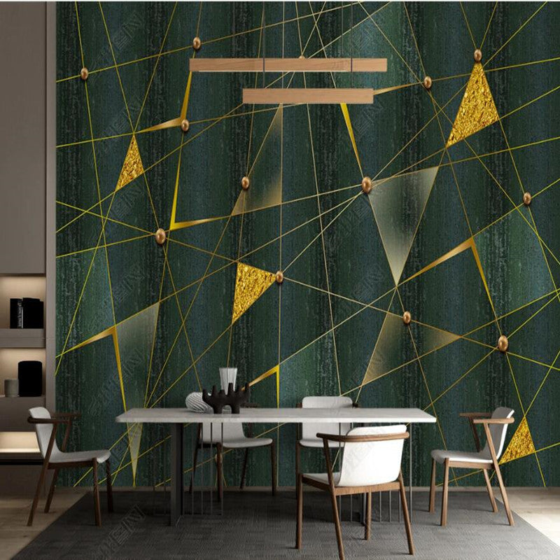 Original Modern Minimalist Geometric Lines Wallpaper Wall Mural Home Decor