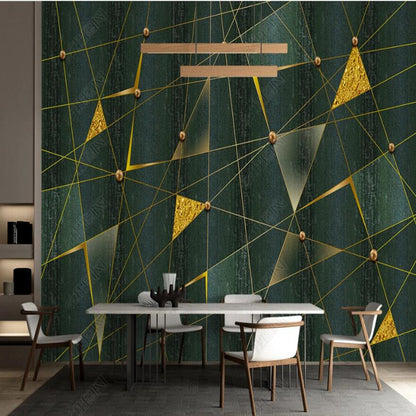 Original Modern Minimalist Geometric Lines Wallpaper Wall Mural Home Decor