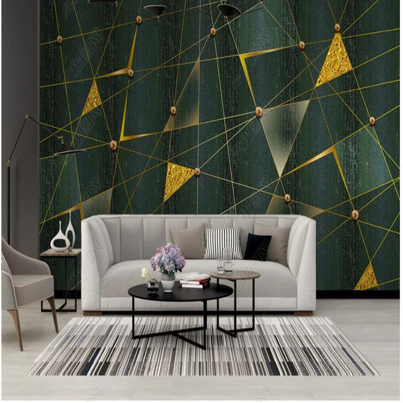 Original Modern Minimalist Geometric Lines Wallpaper Wall Mural Home Decor