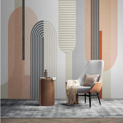 Original Modern Minimalist Geometry Geometric Wallpaper Wall Mural Home Decor