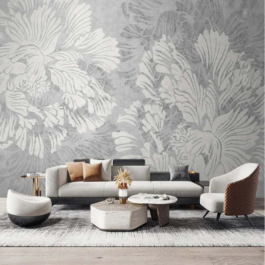 Original Nordic Minimalist Retro Plant Flowers Wallpaper Wall Mural Home Decor