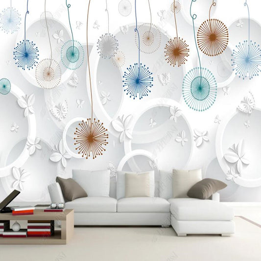 3D Abstract Geometric Butterflies Wallpaper Wall Mural Home Decor