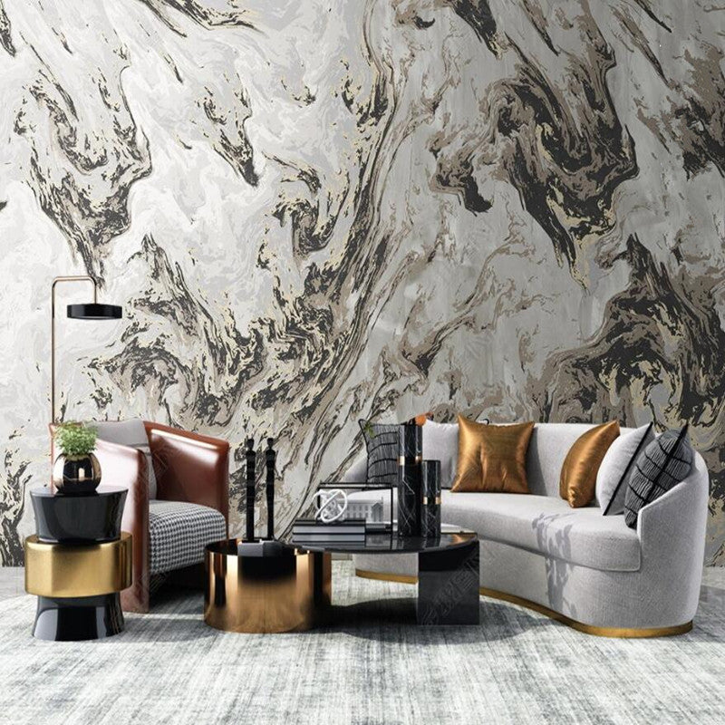 Original Modern Minimalist Abstract Gray Wallpaper Wall Mural