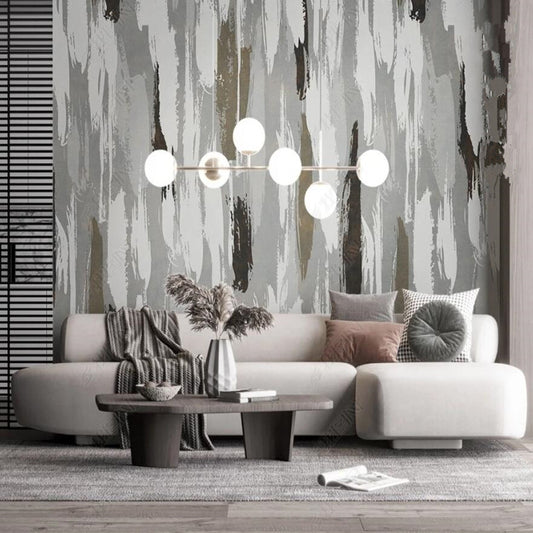 Industrial Warm Gray Cement Color Wallpaper Wall Mural