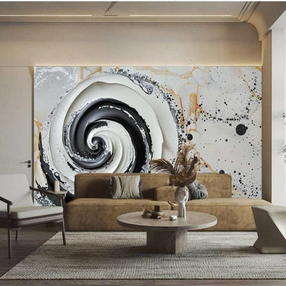 Marble Circle Wallpaper Wall Mural Home Decor