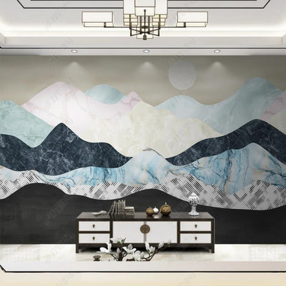 Abstract Mountains Nature Landscape Wallpaper Wall Mural Home Decor