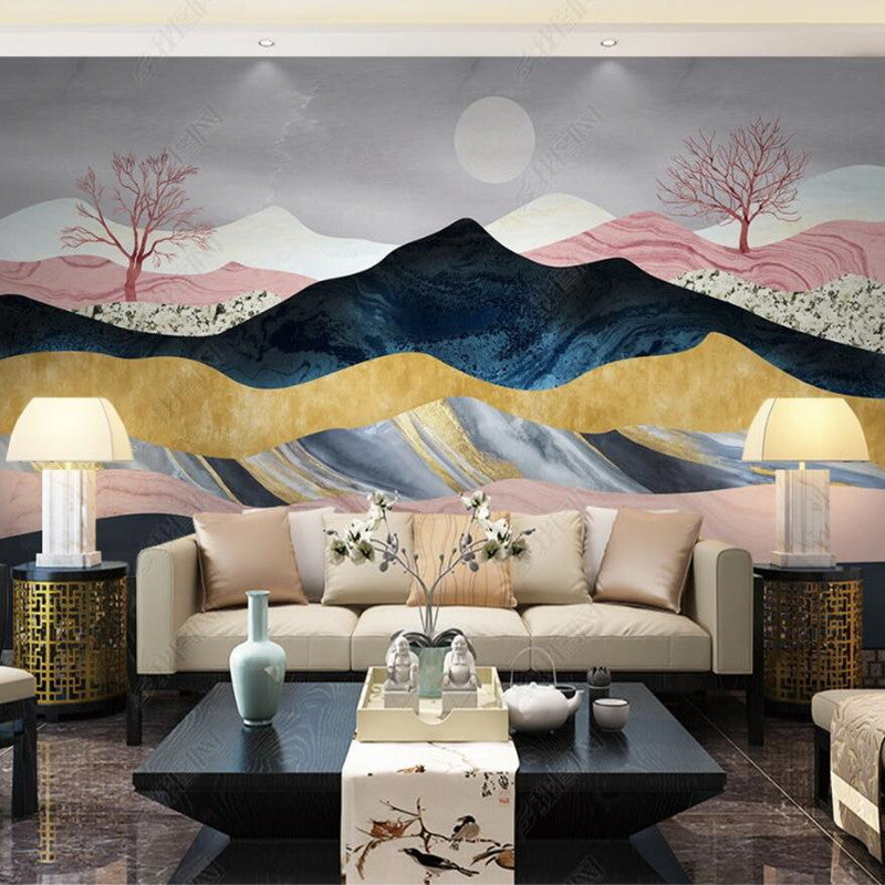 Abstract Mountains Nature Landscape Wallpaper Wall Mural Home Decor