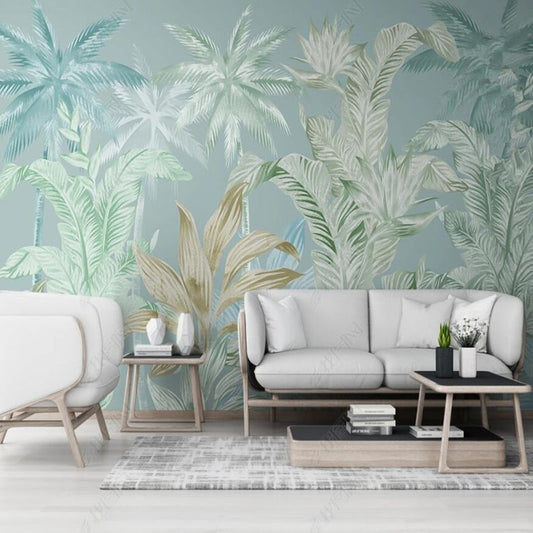Tropical Plants Scenery Wallpaper Wall Mural Home Decor