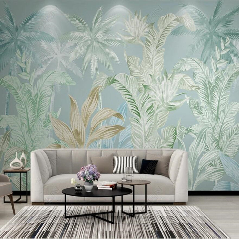 Tropical Plants Scenery Wallpaper Wall Mural Home Decor