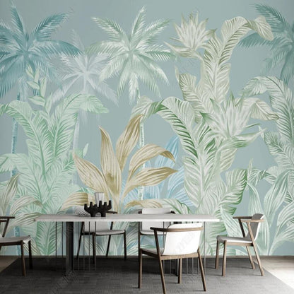 Tropical Plants Scenery Wallpaper Wall Mural Home Decor