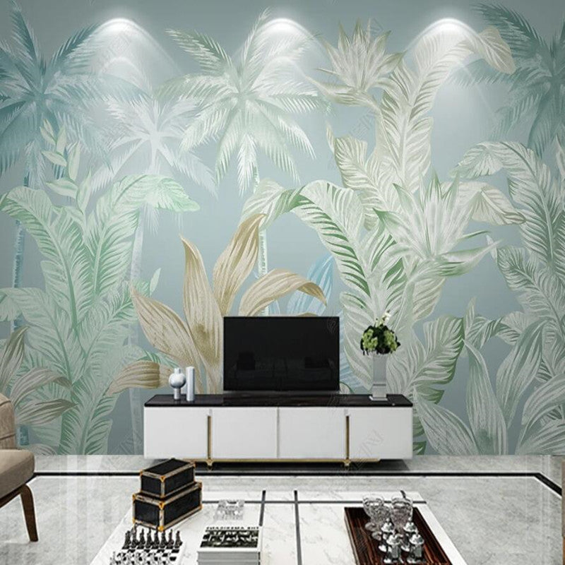 Tropical Plants Scenery Wallpaper Wall Mural Home Decor