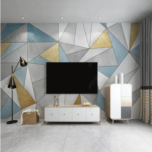Simple Geometry Wallpaper Wall Mural Home Decor