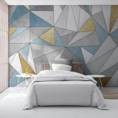 Simple Geometry Wallpaper Wall Mural Home Decor