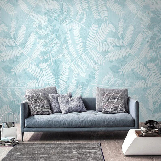 Modern Minimalist Abstract Plants Leaves Wallpaper Wall Mural Wall Covering