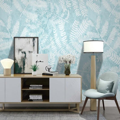 Modern Minimalist Abstract Plants Leaves Wallpaper Wall Mural Wall Covering