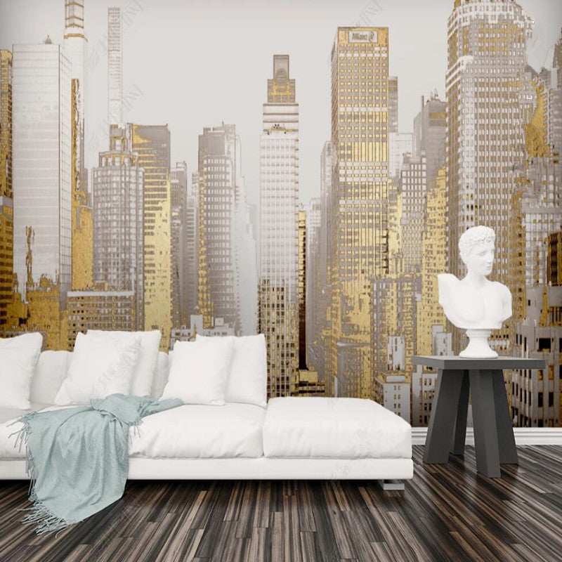 Abstract Modern Geometric Urban Architecture Wallpaper Wall Mural Home Decor