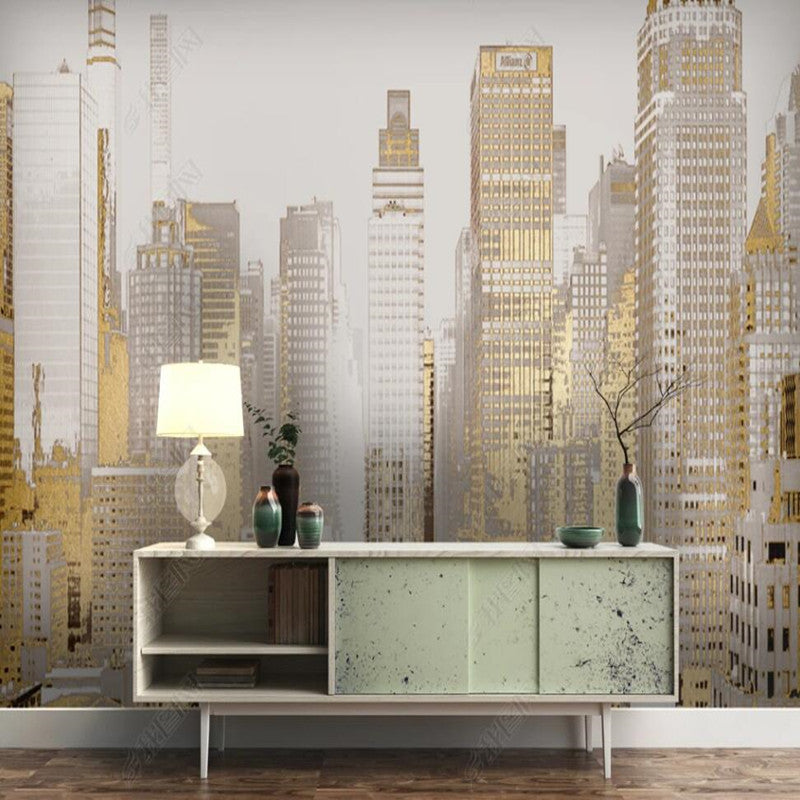 Abstract Modern Geometric Urban Architecture Wallpaper Wall Mural Home Decor